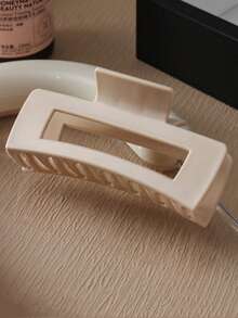 3pcs Women's Soft Anti-Fall Anti-Collision Elastic Durable Solid Color Hair Clips, Suitable For Daily Use, Home, School, Beach, Summer Vacation, Work Commute, Parties, Holidays, Birthday Gifts, Back To School Season, New Year, Valentine's Day, Mother's Day, Teacher's Day Gifts, Wedding Season, Music Festivals, Graduation Season Winter Claw Clip Hair Accessories For Women