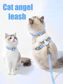 1 件装翼形猫牵引绳，渐变宠物牵引绳，防逃跑猫牵引绳，适用于猫和小型犬 - 彩色 - 查看 12