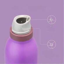 Owa Laa Purple Water Bottle 24oz,710ml,With Straw,Suitable For Carrying Out,Heat Preservation Time More Than 24 Hours,Cold And Hot Water Can Be Insulated,Can Make Coffee,Frozen Drinks, Suitable For Camping,Work,Indoor And Outdoor Use,Valentine's Day - 紫色 - 查看 4