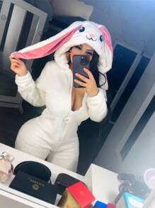 PIJAMA GORRO  CONEJO CALIDAD PREMIUM