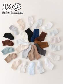 10 双白色婴儿/幼儿袜子，无束缚，适合春夏季