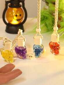 1 Stück Totenkopf-Duftkerze mit individueller Duftauswahl, Autoduft, Raumduft, Schrank, Toilette, personalisiertes Ornament, leicht, praktisch, Festivalgeschenk, natürlicher, einzigartiger Duft, Lufterfrischer, schnell frisch, langanhaltend, Duft bis zu 60 Tage