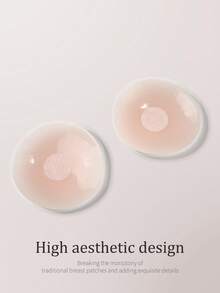 Cubrepezones de silicona, pétalos de silicona finos, invisibles y transpirables para el pecho de mujeres, pastillas antideslizantes para vestidos sin espalda y sin tirantes