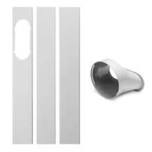Elás nuevo Kit de ventana portátil, placa deslizante, adaptador ajustable, protector el viento, manguera de escape, conector de tubo, accesorios de aire acondicionado 4HLE - 13 cm de diámetro - Ver 1
