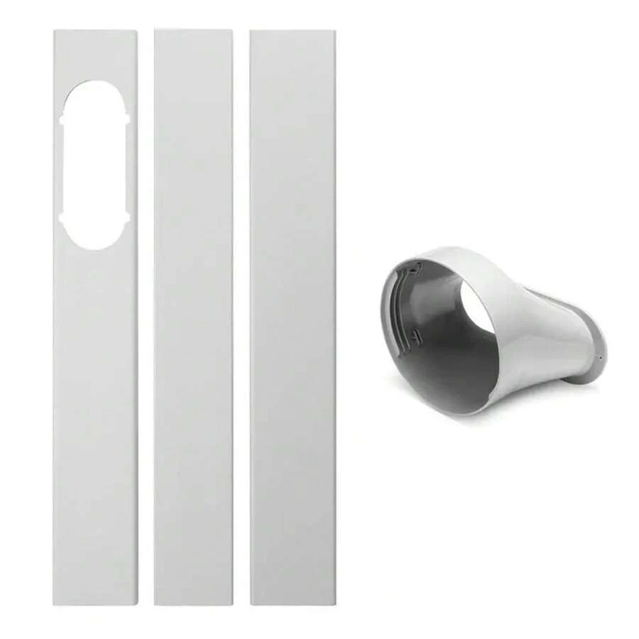 Elás nuevo Kit de ventana portátil, placa deslizante, adaptador ajustable, protector el viento, manguera de escape, conector de tubo, accesorios de aire acondicionado 4HLE - 13 cm de diámetro - Ver 1