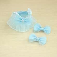 1pc Dress Only (No Doll), Suitable For 17cm Generation 1/2/3 Dolls, Blue Tulle Skirt - Multicolor - View 3