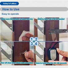 2Rolls Nano Double Sided Mountinging Tape Adhesiveself Heavy Duty Tape 2 Sides Sticky Tack Tape For Painted Walls AC Hanging Clear 0.6in*10fts 20fts Total Long Discounted Price - 無色 - 查看 5