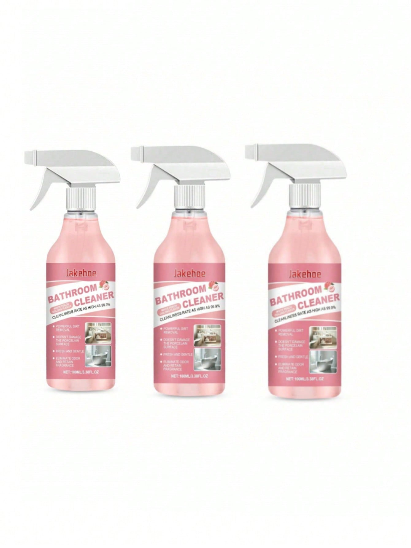 منظف حمام 100مل، مزيل بقع الحمام والأحواض الزجاجية...