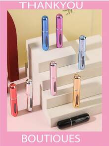 2 Pack Travel Perfume Atomizer Spray Bottles – Refillable Portable Cologne & Perfume Containers For Men & Women, Empty Travel Size Scent Decanter - 隨機顏色 - 查看 9