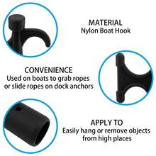 1Pc Nylon Boat Hook Floating, Hook For Extension Pole, Unbreakable, Durable, Rust-Resistant Boat Hook Replacement Attachment Replacement Boat Hook And For Mooring Yacht Boat Kayak, Black Universal Fit Nylon Boat Hook