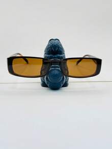 1 Piece Glasses Frame, Small Model, 2 In 1 Clip-On - Nâu nhạt - Xem 8