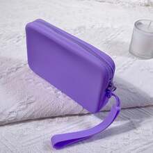 Large Capacity Multi-Functional Silicone Coin Purse, Phone Pouch, Lipstick Case, Bank Card Holder, Glasses Case, Access Card Holder, Portable Storage Bag For Cables, Earphones, Cosmetics, Small Handbag,Pouch,Makeup Pouch,Travel Essential - Multicolor - View 6