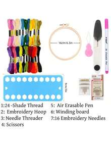 2 Sheets A4 Size, Containing 12 Patterns, Hand-Sewn Stabilizer Can Be Washed Off, Self-Adhesive Water-Soluble Embroidery Pattern Stabilizer Stickers, Suitable For Embroidery Handicraft Enthusiasts - Multicolor - View 7