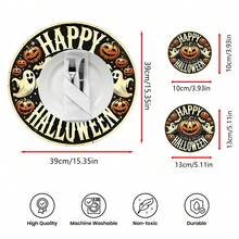 2 件/4 件/6 件万圣节南瓜图案印花硅胶餐垫，万圣节装饰，适用于餐桌、咖啡吧、四季装饰、可洗餐垫、房间装饰、杯垫、沥水垫、厨房餐桌垫、室内外派对装饰、家居装饰、理想礼物 - 彩色 - 查看 10