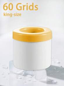 3/1 pieza para hacer cubitos de hielo de 60/40/30 cuadrículas, molde portátil de cubitos de hielo cilíndricos 3D, bandeja de hielo de silicona de fácil liberación, vaso exprimidor para hacer hielo, cubo de hielo de silicona con tapa incluida, molde de hielo cilíndrico de fácil liberación, mini cubo de hielo