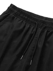 Men's Casual Cargo Pants - Fashionable Straight-Leg, Loose Fit, Multi-Pocket Design, Suitable For Spring And Autumn - Black - View 5