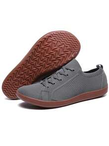 New Men's Outdoor Leisure Walking Shoes, Anti-Skid And Wear-Resistant, Lightweight And Comfortable; Daily Work, Home And Outdoor Walking Shoes - Dark Grey - View 6