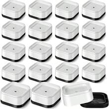 4/8/16/24 件套。3 英寸、2.1 英寸或 2.9 英寸可调节家具增高垫，适用于桌子、书桌、沙发、橱柜、床等，耐用可堆叠方形增高垫，圣诞装饰 - 白色 - 查看 3