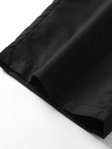 Men's Casual Cargo Pants - Fashionable Straight-Leg, Loose Fit, Multi-Pocket Design, Suitable For Spring And Autumn - Black - View 8