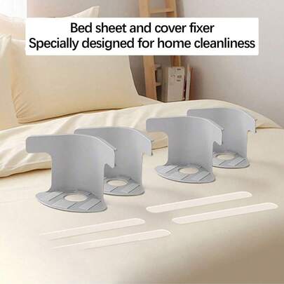 Multi-Functional Invisible Bed Sheet Fastener, Non-Needle Bed Sheet Anti-Slip Clips