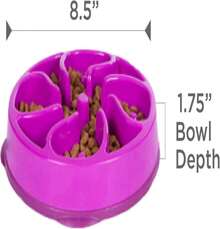 Outward Hound Fun Feeder Slo Bowl, Medium Slow Feeder Dog Bowl, 2 Cups, Turquoise - 顏色F - 查看 7