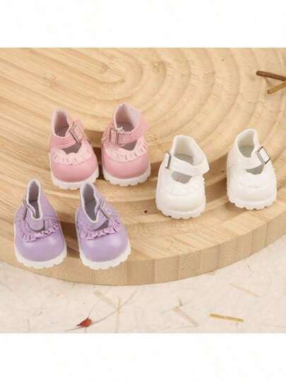 Shoe Accessories Set - For Labubu Shoes, 1st And 2nd Generations, Key Chain, Hanger, Doll Clothes, Small Leather Shoes, 3.8cm