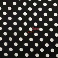 0.5m/1m/2m*145cm 1cm Black & White Polka Dot Fabric, Retro Style, For Making Tops And Dresses All Seasons, DIY Sewing Craft Material