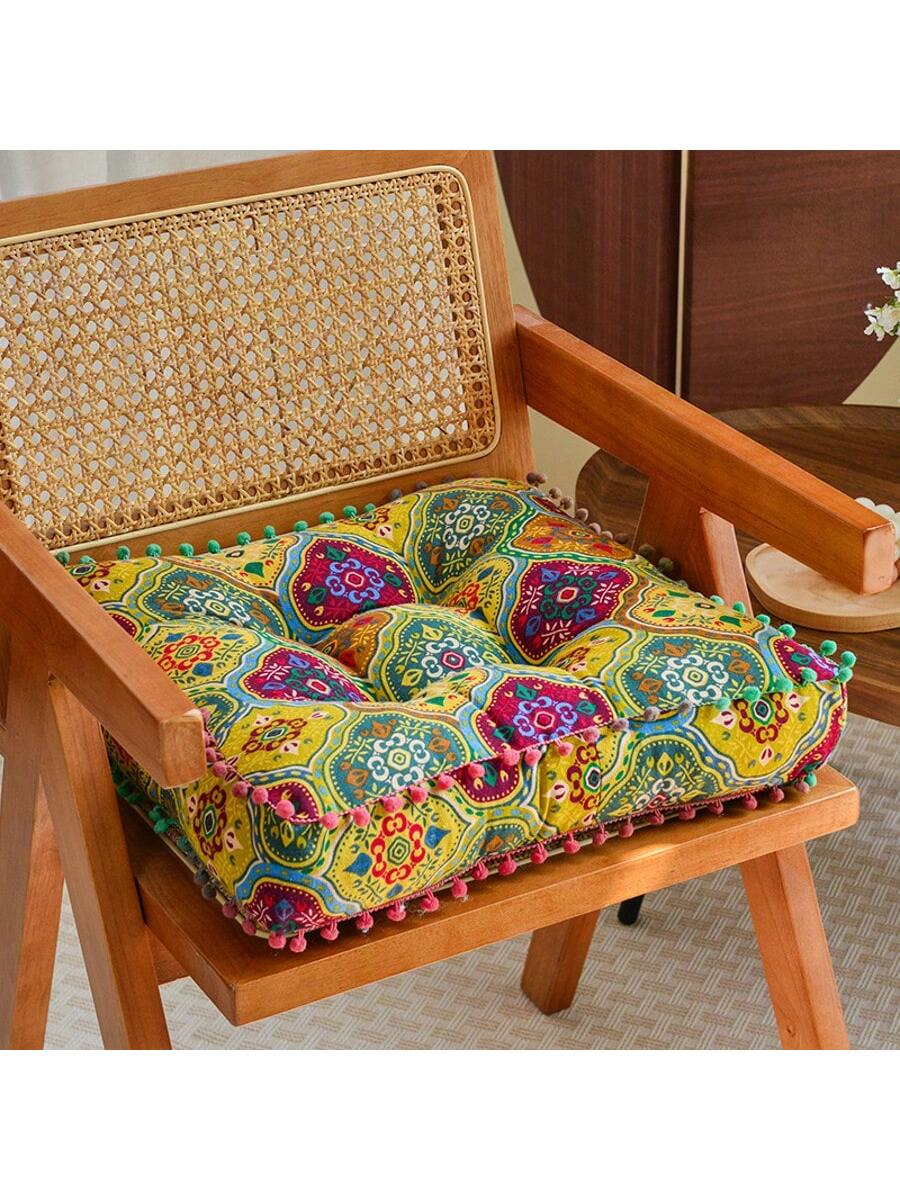 احصل على وسادة أرضية سميكة بطراز بوهيمي تتمتع بالر...