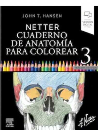 Cuaderno de anatomía para colorear tercera edición