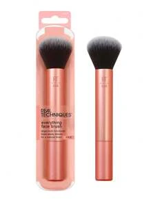 Real Techniques Everything Face Makeup Brush, Flawless Finish, Streak Free Makeup Application, For Foundation, & Powder Makeup Application, Fluffy Face Brush, Cruelty Free, 1 Count Orange,Foundation Brush,Concealer Brush,Blush Brush,Contour Brush,Blush Brush,Bronzer Brush,Powder Brush,Foundation Brush,Blush Brush - Rose Red - View 1