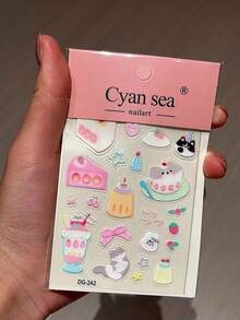 Cat Jelly Cute Stickers With High Beauty DIY Mobile, Tablet, Account, Decoration, Guka