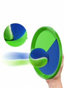 TEMI Outdoor Double Ball Games - 2 Rackets 2 Hard Balls For Kid Aged 3-10, Toss And Catch Ball Game - Backyard, Beach, Birthday Party, Develop Hand-Eye Coordination And Movement Skill,Birthday Christmas Gift