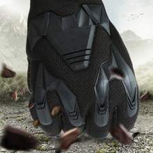 زوج من قفازات الدراجة نصف الأصابع للجنسين، تصميم قماش شبكي قابل للتنفس وملائم للاستخدام العسكري والخارجي، مقاوم للانزلاق، مع تصميم مريح وحزام معصم قابل للتعديل - راحة اليد معززة مناسبة لركوب الدراجات BMX والدراجات الجبلية والطرق السريعة والتسلق الجبلي - باللون الأسود/الأحمر/الأزرق، اكسسوارات الدراجة، قفازات عصرية، إغلاق سحاب آمن'