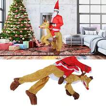 Cartoon Suit Inflatable Costume Super Cute Santa Claus Design For Cosplay Adults Christmas Party Halloween Festival Christmas Deer Riding X121
