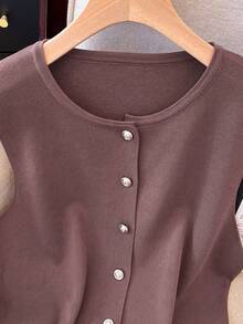 Blusa de punto talla grande para mujer, suave, cómoda y con estilo, chaleco, blusas para mujer, festival, salir, top de ganchillo, concierto country, old money, otoño, regreso a clases