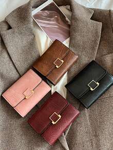 Vintage Charm Wallet, Women's Wallet Fashion Clip Retro Multifunctional, Benyanu Retro Women's Mini Wallet, Can Accommodate Coins Mobile Card Slot Can Hold Driver's License, Fashion Daily Accessory, Daily Wallet | Minimalist Wallet | Textured Surface, Women's Essential Fashion Small Wallet, Daily Storage Bag, Exquisite Accessory, Daily Use, Fashion Accessory, Textured Surface, Birthday Gift, Christmas Gift, Halloween, Holiday Gift - Multicolor - View 2