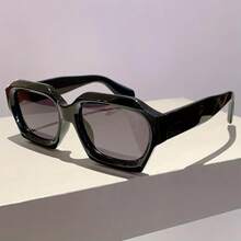 2024 Retro Square Glasses - Brown Green Gradient Lenses, Lightweight Plastic Frame Non-Prescription Decorative Glasses, Suitable For Men And Women For Daily And Formal Occasions, Retro Fashion Glasses, Style Accessories, Tortoiseshell Design, Classic Style, Unisex,  Buyer Must-Have - 藍藍橙 - 查看 8