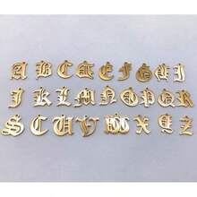 1pc Old English Initial Necklace Personalized 26 Letter A-Z Name Pendant Necklace For Women Stainless Steel Jewelry Birthday Gifts