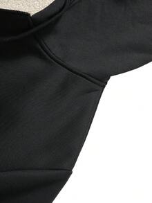 男士连帽运动衫，保暖内衬加厚外套，宽松版型，秋冬