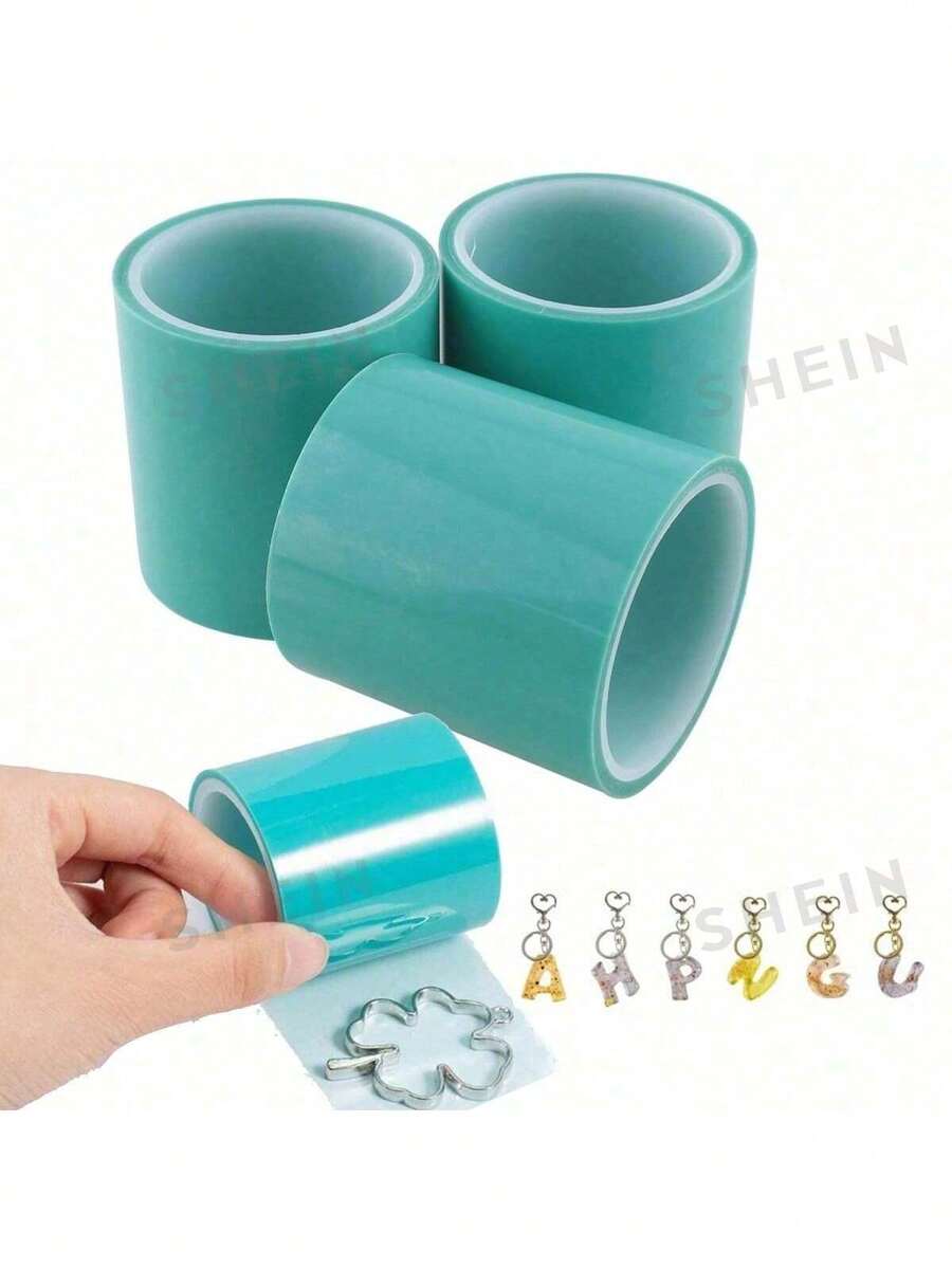 WGRXIRANYKM UV树脂纸胶带DIY环氧树脂工艺品工具金属框架防漏胶透明底珠宝制作工具 - UV Tape - 查看 1