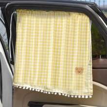 1 格子可爱熊设计汽车遮阳板 - 弹性吸盘车窗罩，防紫外线，耐用提花面料内饰配件，有趣的设计。 - 均碼 - 查看 14