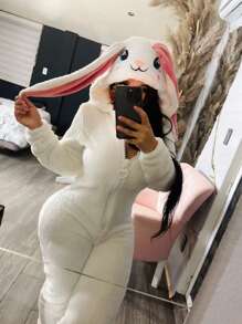 PIJAMA GORRO  CONEJO CALIDAD PREMIUM