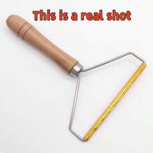 1/2pcs Manual Pet Grooming Brush, Efficient Deshedding Tool, Dual-Sided Stainless Steel Blade With Ergonomic Wooden Handle, Suitable For Cats, Dogs, Mother's Day & Back To School Gift - Multicolor - View 10