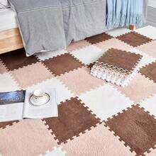 30 szt. grubych, pluszowych, tkanych dywaników do sypialni, maszynowo tkane dywaniki z krótkim włosiem z octanu winylu, włókna poliestrowego i podkładu EVA, zmywalne dywaniki z motywem kwiatowym, odpowiednie do salonu, garderoby i okien wykuszowych – łatwe w utrzymaniu, idealne na Boże Narodzenie, Halloween, Wielkanoc, Święto Dziękczynienia, wystrój domu