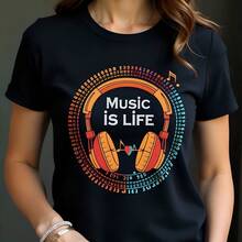 Tee-shirts pour femmes - Noir - Voir 10