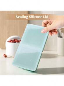 Silicone Freezer Tray For Soup Ice Cubes: 2-Cup Freezing Tray With Lid For Meal Prep - 2Pack Silicon Soup Portion Freeze Tray Make Stock Souped Ice Cube - 綠色 - 查看 5