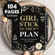 Diario de pérdida de peso A5, Plan de pérdida de peso, Seguimiento de actividad diaria, Apto para uso doméstico y gestión de dieta, Herramienta de fitness unisex, Diario motivacional de entrenamiento, Encuadernación espiral