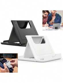 1 pieza Soporte de teléfono móvil Soporte de tableta de escritorio Plegable Portátil Soporte de escritorio encorvado