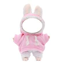 Le tenue 2 pièces comprend un haut à capuche et un short en jean. Le design à cordon de serrage sur le sweat-shirt à capuche et le short ajoute une touche mignonne, convenant aux poupées de 14 cm à 17 cm de taille. L'habillage, la collection et le style de poupée sont des combinaisons courantes, créant un look jeune et décontracté. (Poupées non incluses) - Multicolore - Voir 4