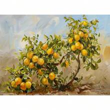 1pc Italian Coastal Summer Kitchen Lemon Tree Still Life Botanical Posters Canvas Painting Wall Arts Pictures Home Decor No Frame - Available In Multiple Colors - View 31